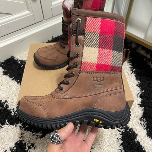 NIB Women’s UGG Adirondack II Plaid Stout Heavy-duty Winter Boots Multicolored - Picture 6 of 16